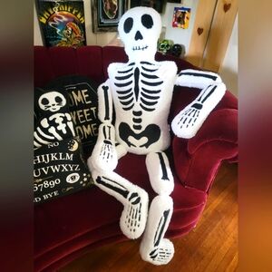 Life size skeleton pillow